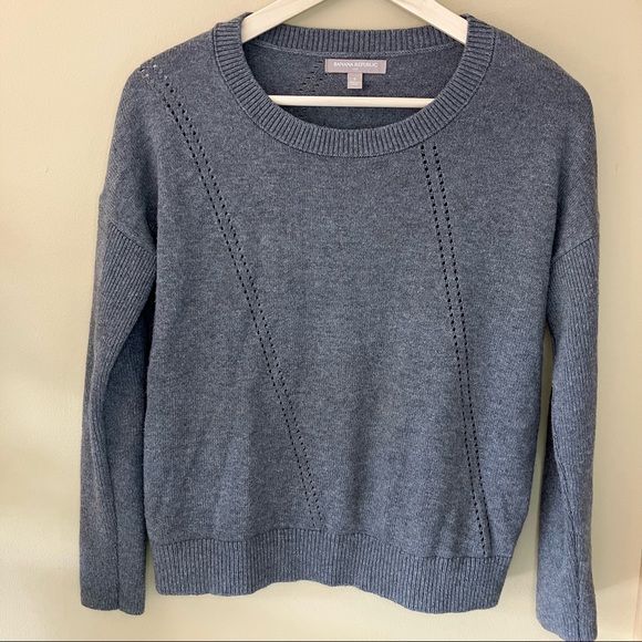 Banana Republic gray knit sweater - Picture 3 of 4